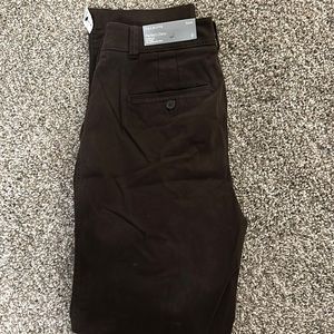 NWT Talbots size 6 curvy straight leg perfect chino in dark brown